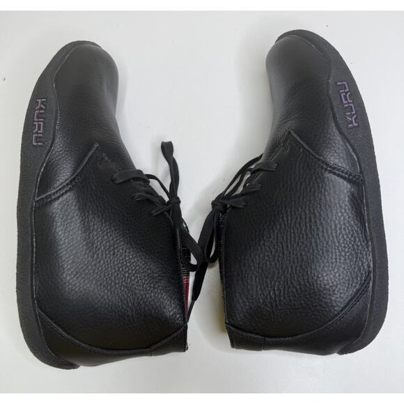Kuru Aalto Chukka Boot Womens 8.5 Black Leather Ankle Bootie 201006 Lace Up - Picture 6 of 9